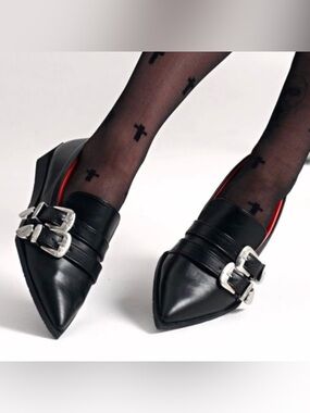 Kat Von D Vegan Leather Bathory Flats